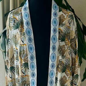 NWOT POL Palm Breeze Kimono
